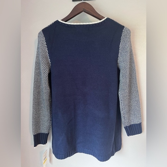 Skye’s The Limit Tubular Sweater Navy and White - Picture 3 of 5